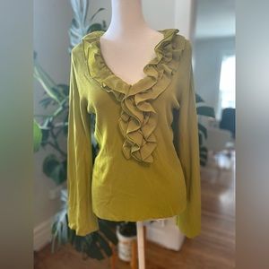 Oscar de la Renta Company Ruffled Long Sleeve 🪩